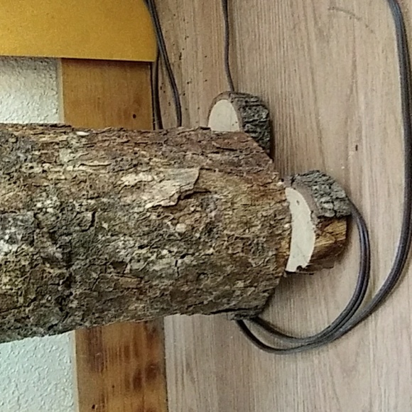 Unique log lamp - Picture 2 of 3